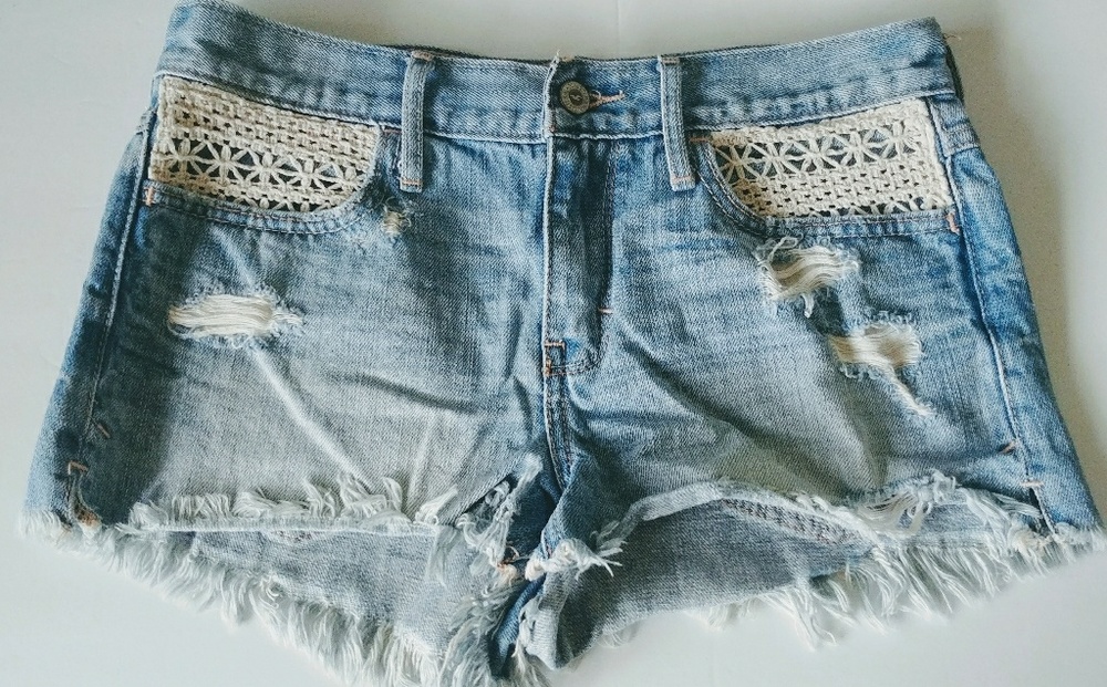 Hollister Distressed Denim Shorts